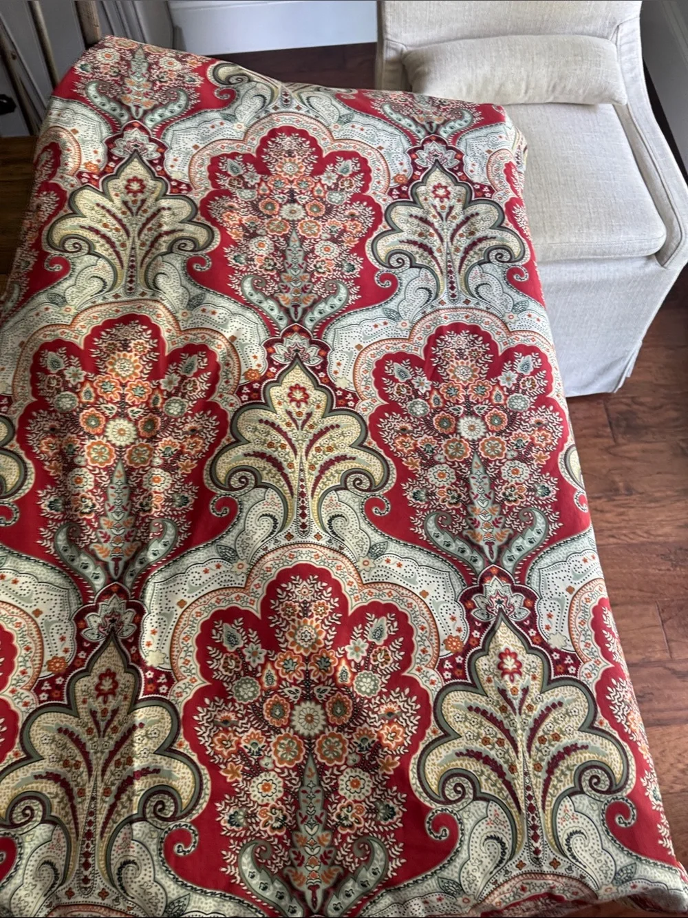 NWOT! Pottery Barn King Paisley Medallion Duvet Cover with 3 Euro Shams